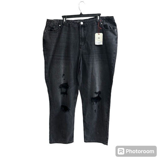 ARULA Denim - Arula Black High Rise Wide Leg Jeans